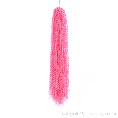 pink  High Quality Korean Straight Fiber Micro Zizi Braids Synthetic Hair